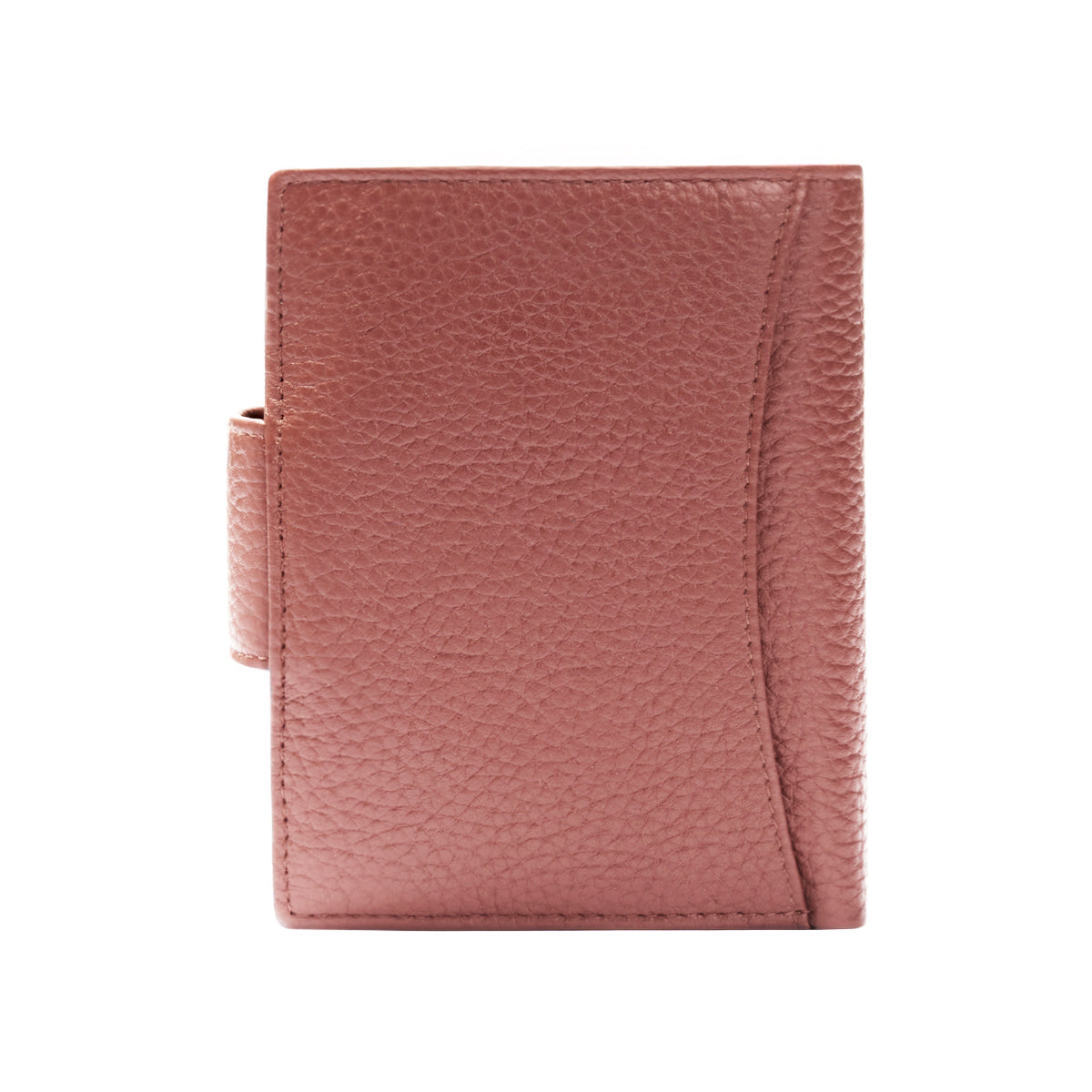 Hammered Full Grain Leather Bi-Fold Tab Closure Multi-Slot Wallet