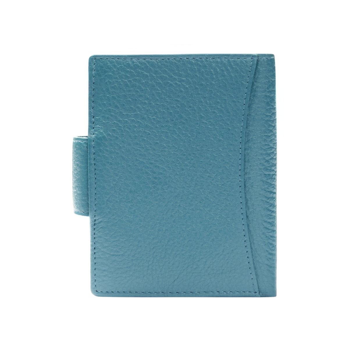 Hammered Full Grain Leather Bi-Fold Tab Closure Multi-Slot Wallet